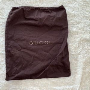 Authentic BROWN GUCCI dust bag